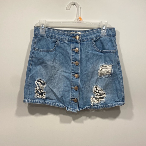 Denim mini skirt - Picture 1 of 3